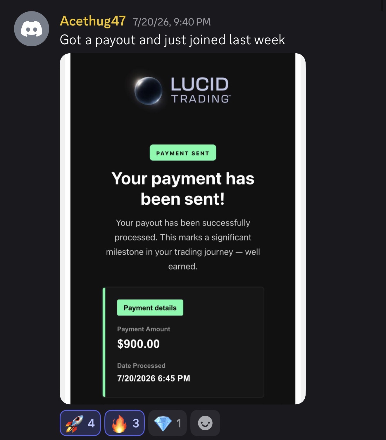 $900 Fast Payout